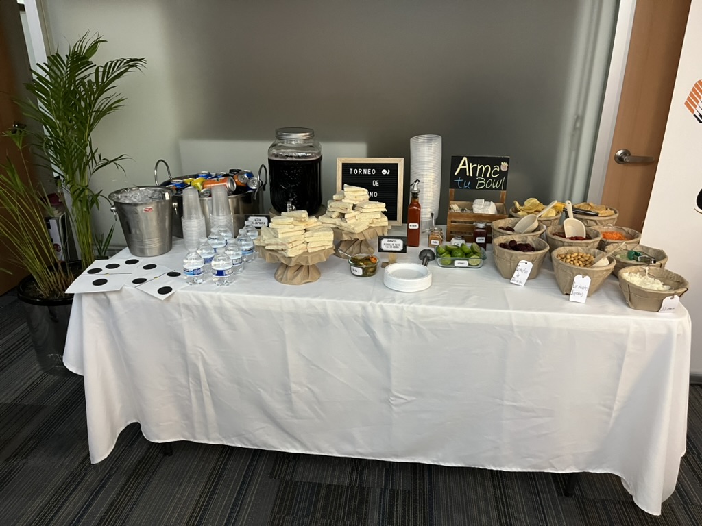 Comida para eventos personalizados — torneos, fin de año, festejos